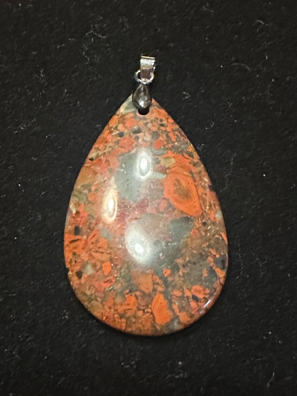 Brecciated Jasper Teardrop Pendant